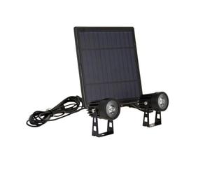 Xanlite, PACK2PSO350, Double Projecteur Solaire LED Extérieur avec Panneau Déporté, 450 Lumens