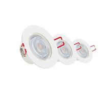 Xanlite, PACK3SEL345CWD, Lot de 3 Spots LED Encastrables, Dimmables, 6W, Blanc Neutre