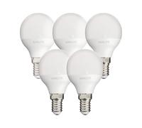 Xanlite - PACK5EV470P - Lot de 2 ampoules LED P45 - culot E14 - classique - Matière Plastique - Classe A+ - Faible Consommation - Installation Facile