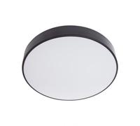 Xanlite Plafonnier LED Rond Noir IP44 avec CCT Réglable, 2200 Lumens, Style Contemporain pour Pièce de Vie, Salle d’Eau, Couloir ou Dressing - Éclairage LED Intérieur Élégant