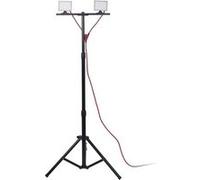 Xanlite - Projecteur de Chantier LED sur Pied, Filaire, x2 Projecteurs 20 W, 2800 Lumens - PR20W2T NOIR G