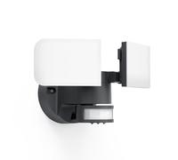 Xanlite Projecteur Mural Noir à 2 Têtes LED IP44 avec Détecteur de Mouvements Orientable Et Désactivable 2800 Lumens Équivalence 170W 6500K Blanc Froid, Noire