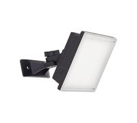 Xanlite Projecteur Mural Noir LED IP65 1600 Lumens Équivalence 100W 6500K Blanc Froid Éclairage Extérieur Durable et Énergétiquement Efficace, Noire