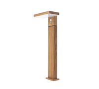 Xanlite SO1911W Xanlite-SO1911W-Borne solaire-600 Lumens-IP44-Détecteur de Mouvement-3 Modes de Fonctionnement-Blanc Neutre-Aluminium + Plastique-Finitions en Bois, Noir