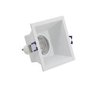 Xanlite SP50CPB Spot LED-Ampoule GU10 incluses-Encastrables-Classe énergétique A+ -Température lumière 2700 K-50W-Carré Profond Blanc IP20, 50 W