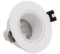 Xanlite - Spot GU10 conso. 4W eq. 50W 2700K Rond orientable Blanc IP20 - SP50RAB BLANC G