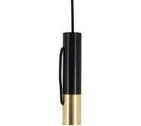 Suspension Xanlite Suspension Tempo en métal noir et laiton, culot E27