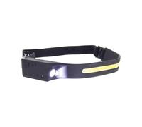 Xanlite - Torche Frontale LED Sensor - Rechargeable USB - Double Éclairage Puissant 120 Lumens et 300 Lumens - avec Capteur de Mouvement Intégré - Compacte et Légère - Noir