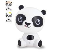 Xanlite, Veilleuse Panda LED, intensité variable, 2 accesoires inclus (couronne/chapeau), USB rechargeable, RVB et Blanc chaud