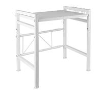 XANNI Étagère de Rangement Extensible, Support de Four à Micro-Ondes en Acier au Carbone, Organisateur de Rangement de Cuisine, Robuste, Facile à Nettoyer, (40-64)*36.5*78cm (Blanc, (40-64)*36.5*45cm)