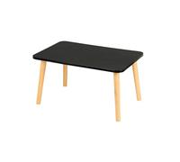 XANNI Table Basse Ronde en Baie Vitrée pour s'asseoir sur Le Sol, Style Japonais en Bois Massif Table, Design Minimaliste, Scandinaves, pour Salon, Bureau, Balcon
