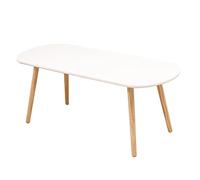XANNI Table Basse, Scandinave, Pieds en Bois de chêne, pour Salon, Chambre, Café, Bureau