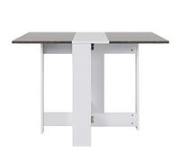 XANNI Table de Cuisine Pliable, Table de Salle à Manger en MDF Mélaminé Acier, pour Salon Petits Cuisine, Dim. Dépliées 103 * 76 * 73.4cm
