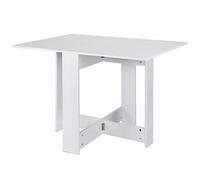 XANNI Table de Salle à Manger, Table Pliable de Cuisine, MDF Mélaminé Acier, pour Salon Petits Cuisine, Dim. Dépliées 103 * 76 * 73.4cm