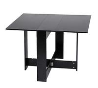 XANNI Table de Salle à Manger, Table Pliable de Cuisine, MDF Mélaminé Acier, pour Salon Petits Cuisine, Dim. Dépliées 103 * 76 * 73.4cm
