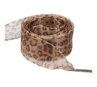 Xanorrg 1 Paire Animal Print Silk Gauze Ribbon Shoelaces For Women Sneakers 2 5 Cm De Large Chaussures Décontractées Lacets Shoestrings Decoration Shoe Lacets