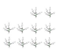 Xanorrg 10 Pièces Calmar Gabarits Leurres Pivote Rotatif Roulement De Pêche Pivotant Pivotant Accessoires De Connexion Perles Lumineuses Accessoires