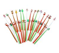 Xanorrg 10 Stylos Gel Noirs 0 5 Mm Ensemble De Stylos Noël Pour La Journalisation Prise Notes En Classe Sur Le Lieu Travail Utilisation L'encre D'écriture Lisse Ensemble Noël Vacances