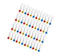 Xanorrg 100 Pièces Connecteurs De Haricots Spatiaux en Plastique avec Émerillons Roulants Verrouillages Flotteur Pêche Bobber Arrête Connecteurs Outil Pêche en Eau Salée Mer