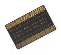 Xanorrg 16 Niveaux Coffees Grinds Indicateurs Carte Durabilité Guide des Portables pour Les Barbecues De Randonnée Et La Mesure De La Précision du Brassage Quotidien