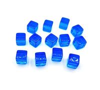 Xanorrg 200pcs 6 Côté 8 Mm Clear Dices Gise Éducative Gravure Acrylique D6 Family Family Board Game