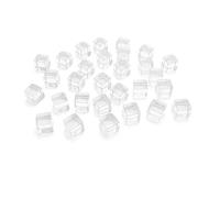 Xanorrg 200pcs 6 Côté 8 Mm Clear Dices Gise Éducative Gravure Acrylique D6 Family Family Board Game