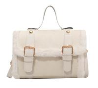 Xanorrg 2024 Femmes Hiver Fourrure Peluche Petit À Main Carré Styles Français Bandoulière Bandoulière Pour Femmes Filles De Styles Français