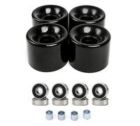 Xanorrg 4 Pack Cruiser Wheels with Bearings and Spacers Set Street Wheel for Skateboards Longboards Wheels Skateboard Set Skateboard