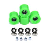 Xanorrg 4 Pack Cruiser Wheels with Bearings and Spacers Set Street Wheel for Skateboards Longboards Wheels Skateboard Set Skateboard