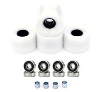 Xanorrg 4 Pack Cruiser Wheels with Bearings and Spacers Set Street Wheel for Skateboards Longboards Wheels Skateboard Set Skateboard