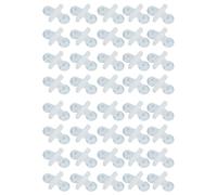 Xanorrg 40 Pièces PVC Tanks De Poisson Clips Diviseur Clip Fixation avec Fortes sous-Tasses dans Un Clip Diviseur D'aquarium Blanc Ou pour Réservoirs en Acrylique en Verre