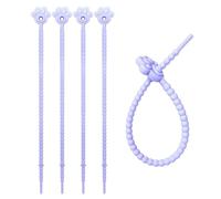 Xanorrg 5 Pcs Colorful Sturdy Silicone Twist Ties Reusable and Stretchable Cable Organizers Portable for Various Applications Reusable Cable Ties