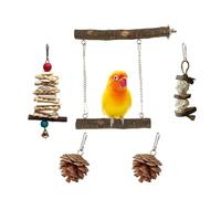 Xanorrg 5 Pièces/Ensemble Animal De Compagnie Perroquet À Mâcher Jouet Morsures Résistances Oiseau Déchirement Calopsittes Molaire Formation Oiseaux Cage Suspendus