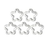 Xanorrg 5pcs Acrylique Flower Charm Pendentif Perles en Vrac Bijoux Étoiles Accessoires Accessoires De Fleur Fête Mariage Artisanal Artisanat