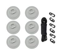 Xanorrg 6pcs D Anneaux Patches PVC PATES Accessoires des Bats D'AI-ACIEUX INOXEM