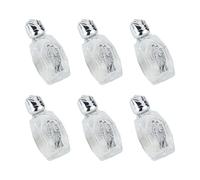Xanorrg 6pcs Vessels À Eau Bénite Bouteilles En Verre Avec Casquettes Baptêmes Réutilisables Accessoires Pour L'événement De L'église Dispeneurs D'huile Essentiel Bouteilles De
