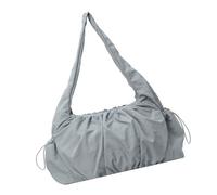 Xanorrg À Bandoulière Plissé Pour Femmes Avec Poche Cordon De Serrage Main En Nylon Couleur Unie Mode Capacité Aisselle D'étudiant Épaule Coréen