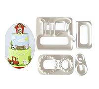 Xanorrg À Cuisson De Tracteur Fudge Cutter Moule De Moule À La Maison Home Kitchen Biscuit Biscuit Tampons Outils Pressage Glaçage Fondant Cookie Fudge