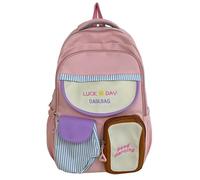 Xanorrg À De Blocage Couleur Esthétique Japonais Avec Bretelles Réglables D'école Capacité Mode Pour Adolescentes À D'école Pour Adolescentes