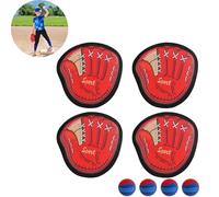 Xanorrg Activité De Plein Air Familiale Jouet Balle Pagaies Réglable Sangle Confortable Développer des Compétences Parfait pour Le Camping Plage Bâton Balle Pagaies Ensemble