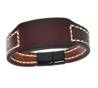 Xanorrg Artisanal Stitched Leather Cuff Bracelet Customizable Sizing for Modern Lifestyle Comfortable Daily Wear Accessory Stitched Cowhides Bracelet