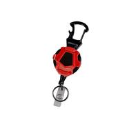 Xanorrg Badges Rétractables du en Acier Bouteaux De Corde De Carabine Clés Carabiner Keychain Extérieur Outil Télescopique Badges
