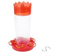 Xanorrg Beautiful Bird Water Feeder Garden Red Decoration Multiple Hummingbird Feeders Easy Filling Red Color for Hummingbird Garden Décor Feeders