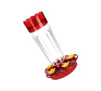 Xanorrg Beautiful Bird Water Feeder Garden Red Decoration Multiple Hummingbird Feeders Easy Filling Red Color for Hummingbird Garden Décor Feeders
