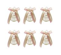 Xanorrg Boîte À Bonbons De Mariage 6 Pièces Emballage en Forme Cage Oiseaux Boîtes Rangement en Fer Blanc Fournitures Fête Mariage Boîte Bonbons pour Fête