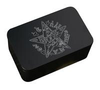 Xanorrg Boîte À Cartes Échanger Tarot Stockage Can Organizers Case De Stockage en Métal Vide pour Les Cartes Jeu Containier Carte Accessoire Jeu