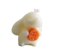 Xanorrg Bougie Traditionnelle en Forme De Lapin Ensemble d'automne Mélange Longue Durée Ornement Domestique Bougie Parfumée en Cire Soja