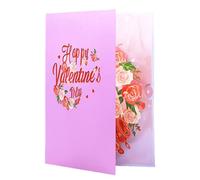 Xanorrg Carte De La Saint-Valentin Avec Des Fournitures De Salutation D'enveloppe Pour Hommes Femmes Anniversaire Amour Salutation