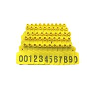 Xanorrg Carte d'oreille De Volaille Ferme Marqueur Numéro Bétail Épais Gestion des Informations D'identification Volaille Animaux Numéro Couleur Multiple Identification du Bétail