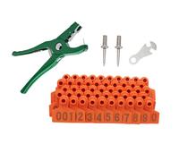 Xanorrg Carte d'oreille De Volaille Ferme Marqueur Numéro Bétail Épais Gestion des Informations D'identification Volaille Animaux Numéro Couleur Multiple Identification du Bétail